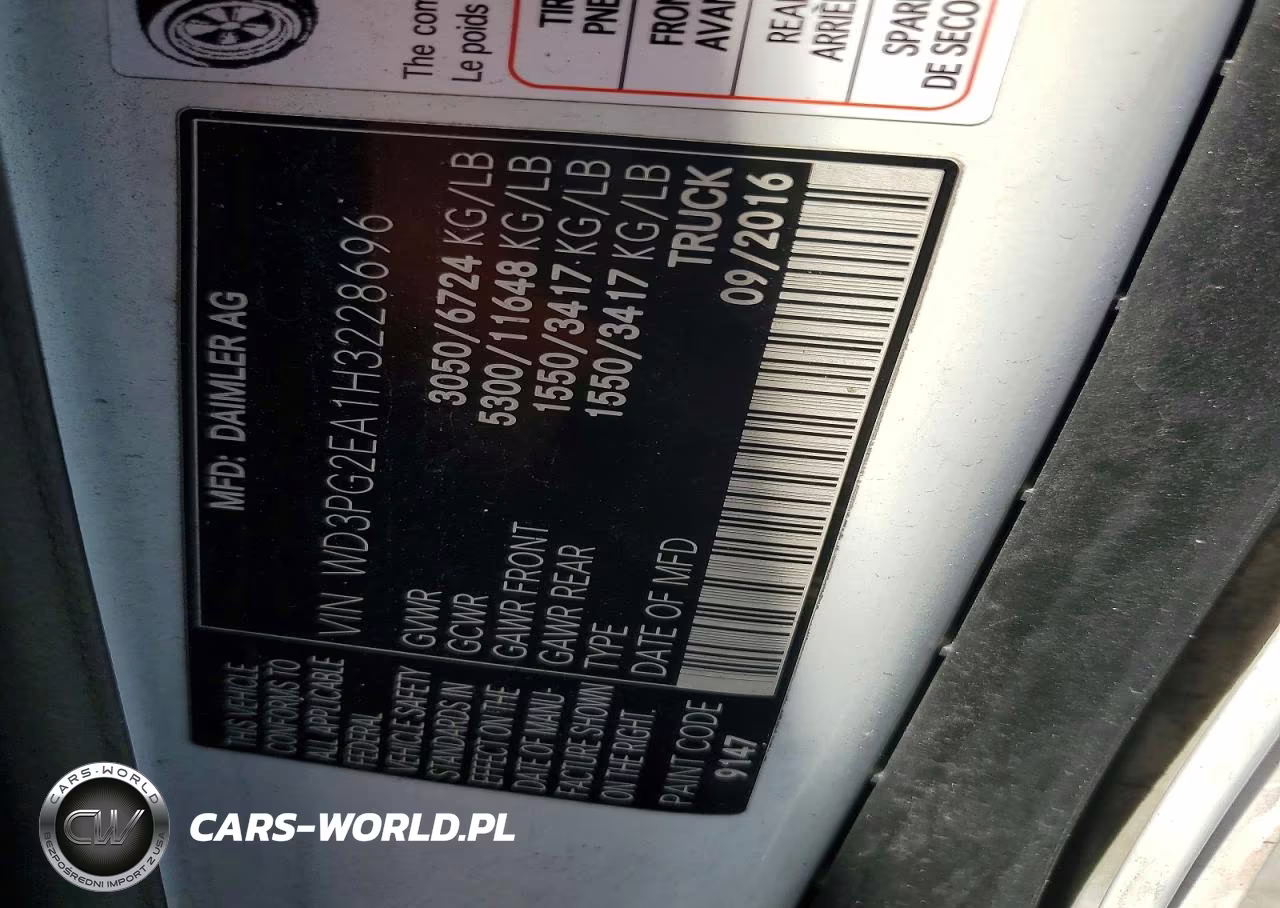 2017 Mercedes-Benz Metris VIN:WD3PG2EA1H3228696 - 13