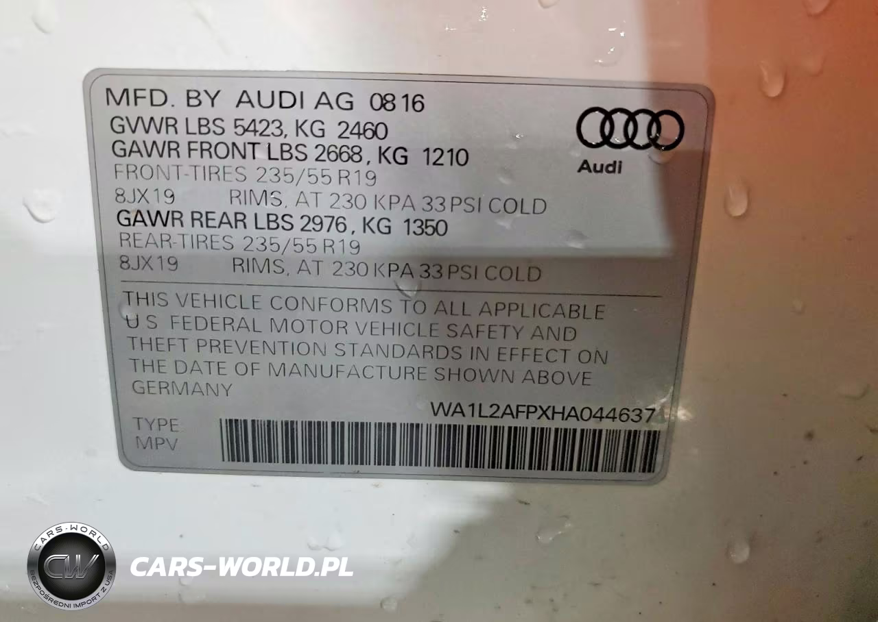 2017 Audi Q5 Premium Plus VIN:WA1L2AFPXHA044637 - 12