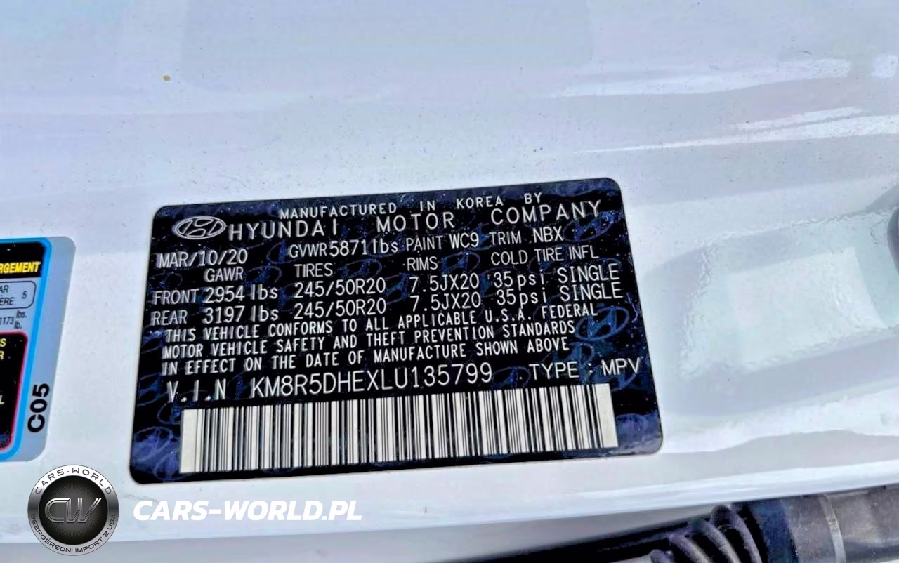 2020 Hyundai Palisade Limited VIN:KM8R5DHEXLU135799 - 10