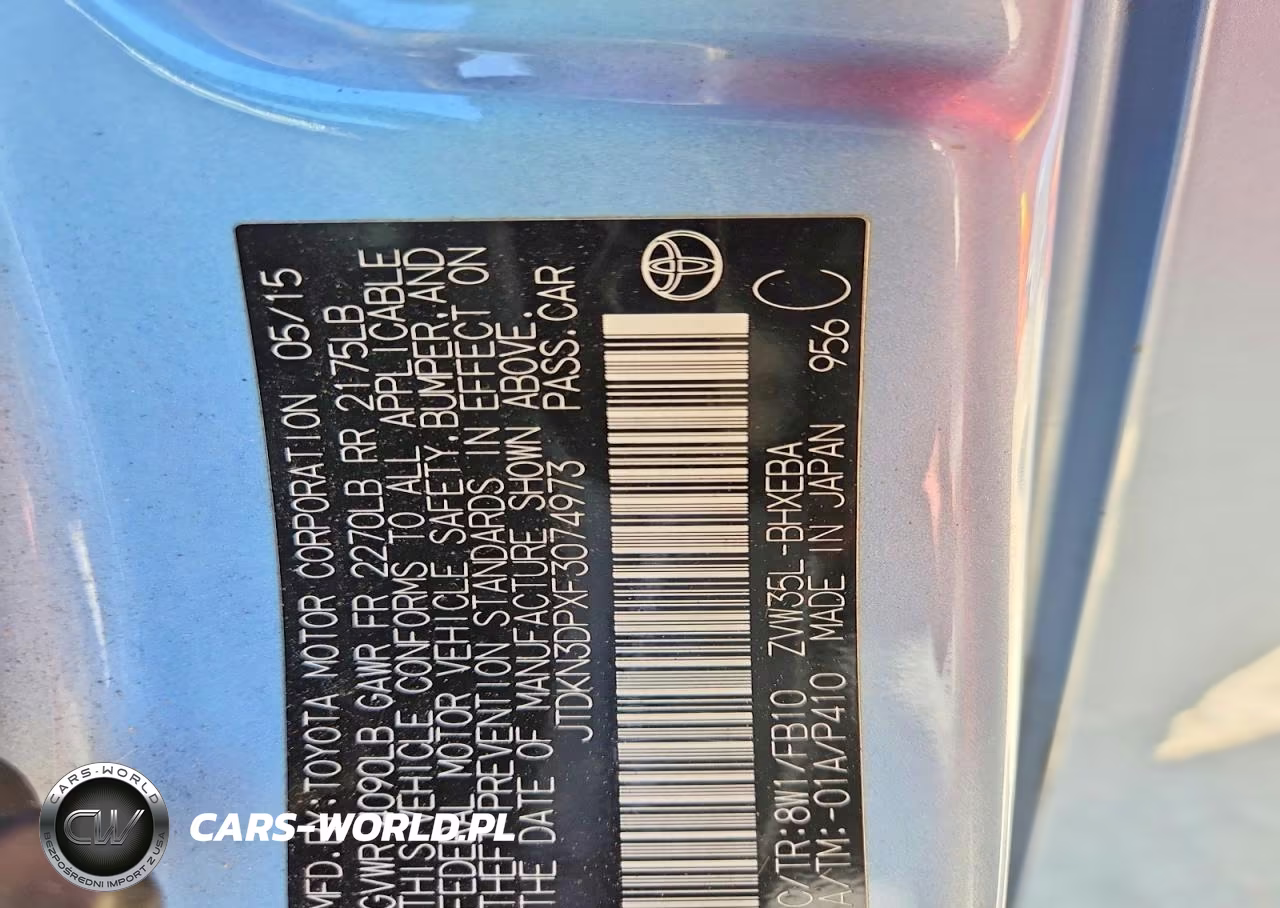 2015 Toyota Prius Plug-In Hybrid Base VIN:JTDKN3DPXF3074973 - 12