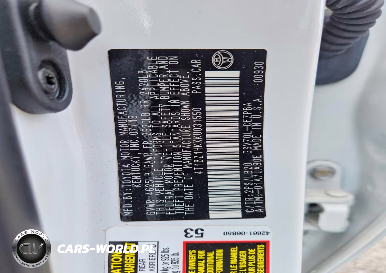 2019 Toyota Camry Xse V6 VIN:4T1BZ1HKXKU031550 - 12