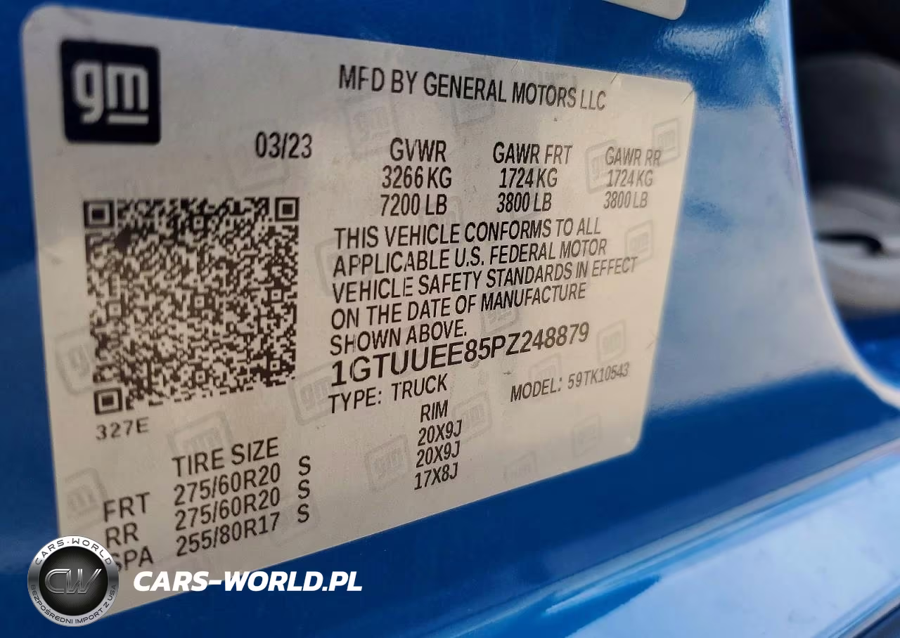 2023 GMC Sierra K1500 At4 VIN:1GTUUEE85PZ248879 - 12