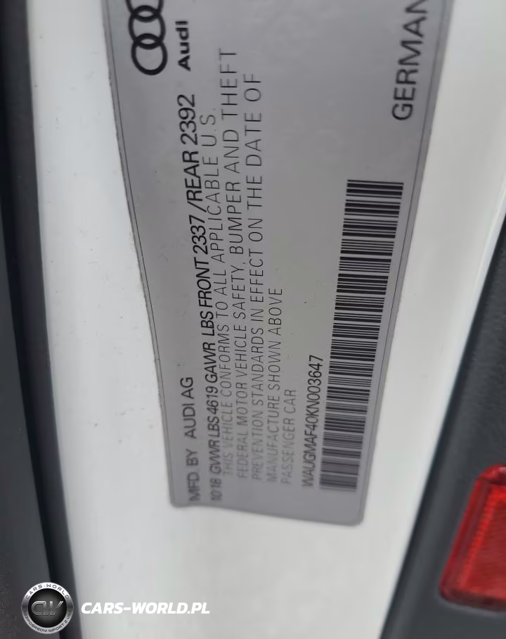 2019 Audi A4 Premium VIN:WAUGMAF40KN003647 - 12