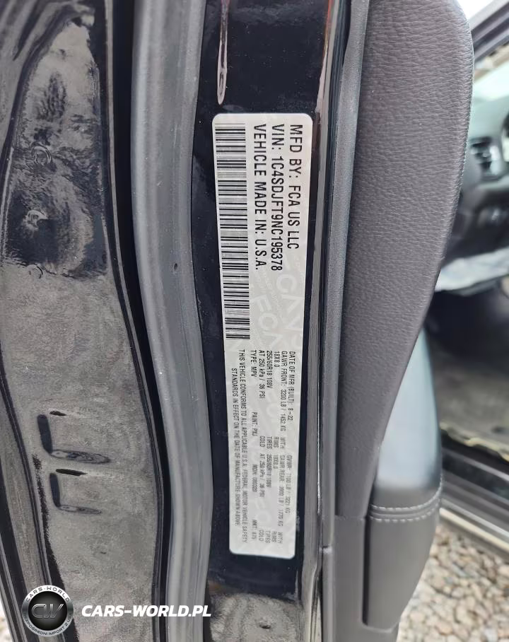 2022 Dodge Durango Pursuit VIN:1C4SDJFT9NC195378 - 14