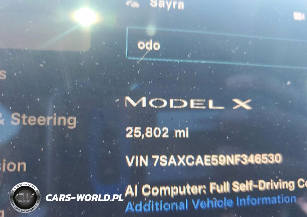 2022 Tesla Model X VIN:7SAXCAE59NF346530 - 9