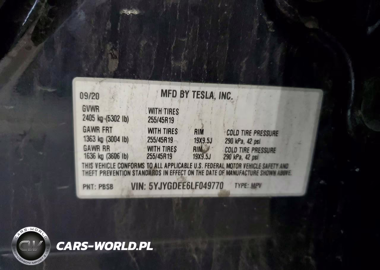 2020 Tesla Model Y VIN:5YJYGDEE6LF049770 - 13