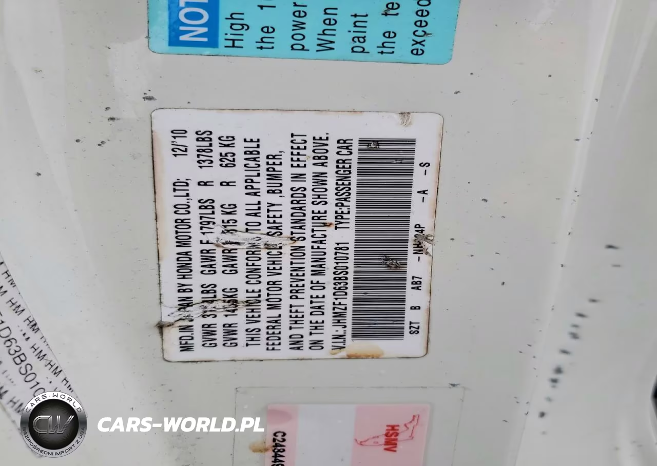 2011 Honda Cr-Z Ex VIN:JHMZF1D63BS010781 - 12