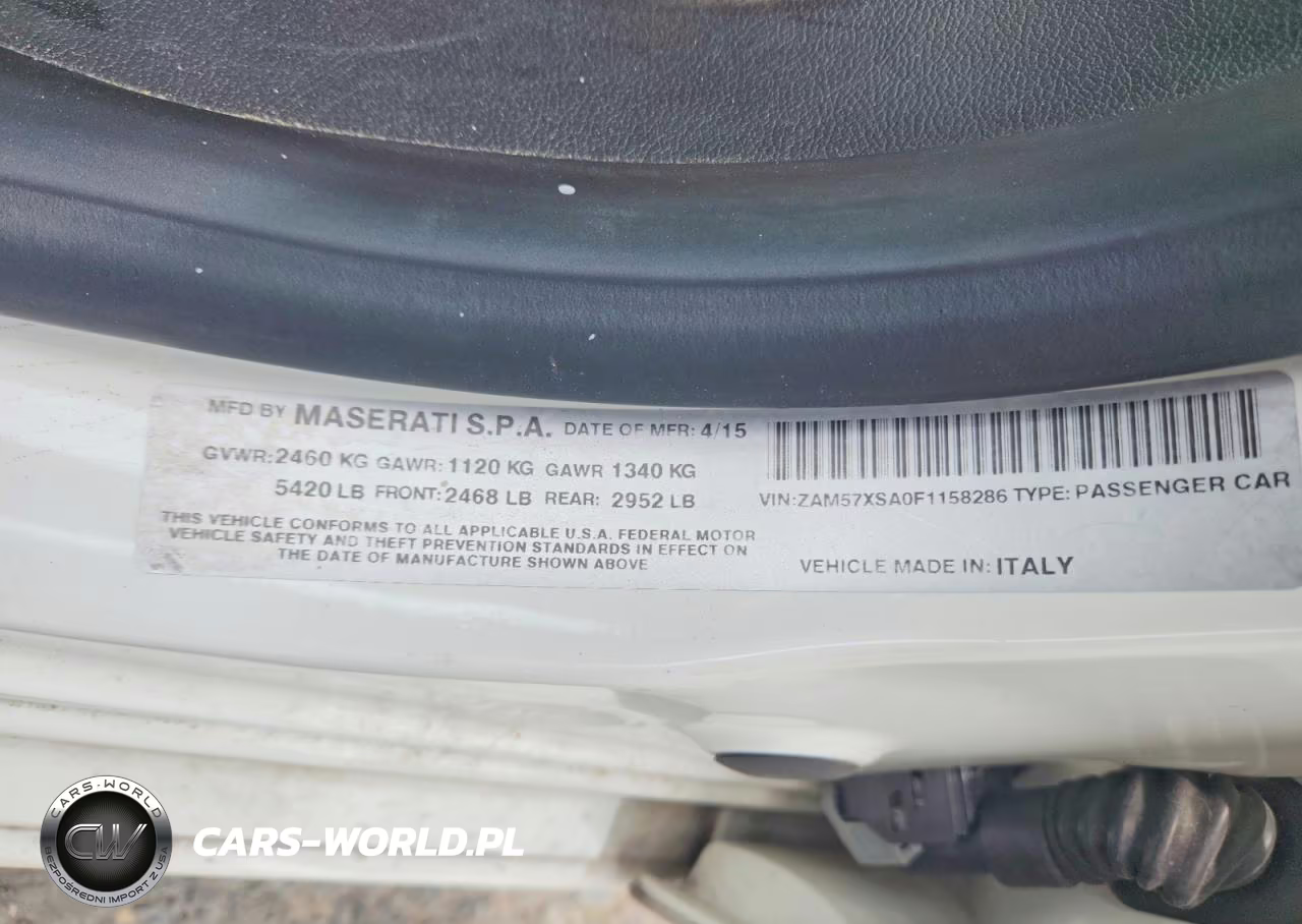 2015 Maserati Ghibli VIN:ZAM57XSA0F1158286 - 12