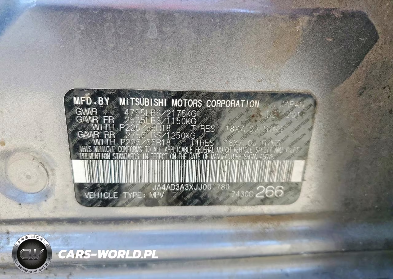 2018 Mitsubishi Outlander Se VIN:JA4AD3A3XJJ001780 - 13