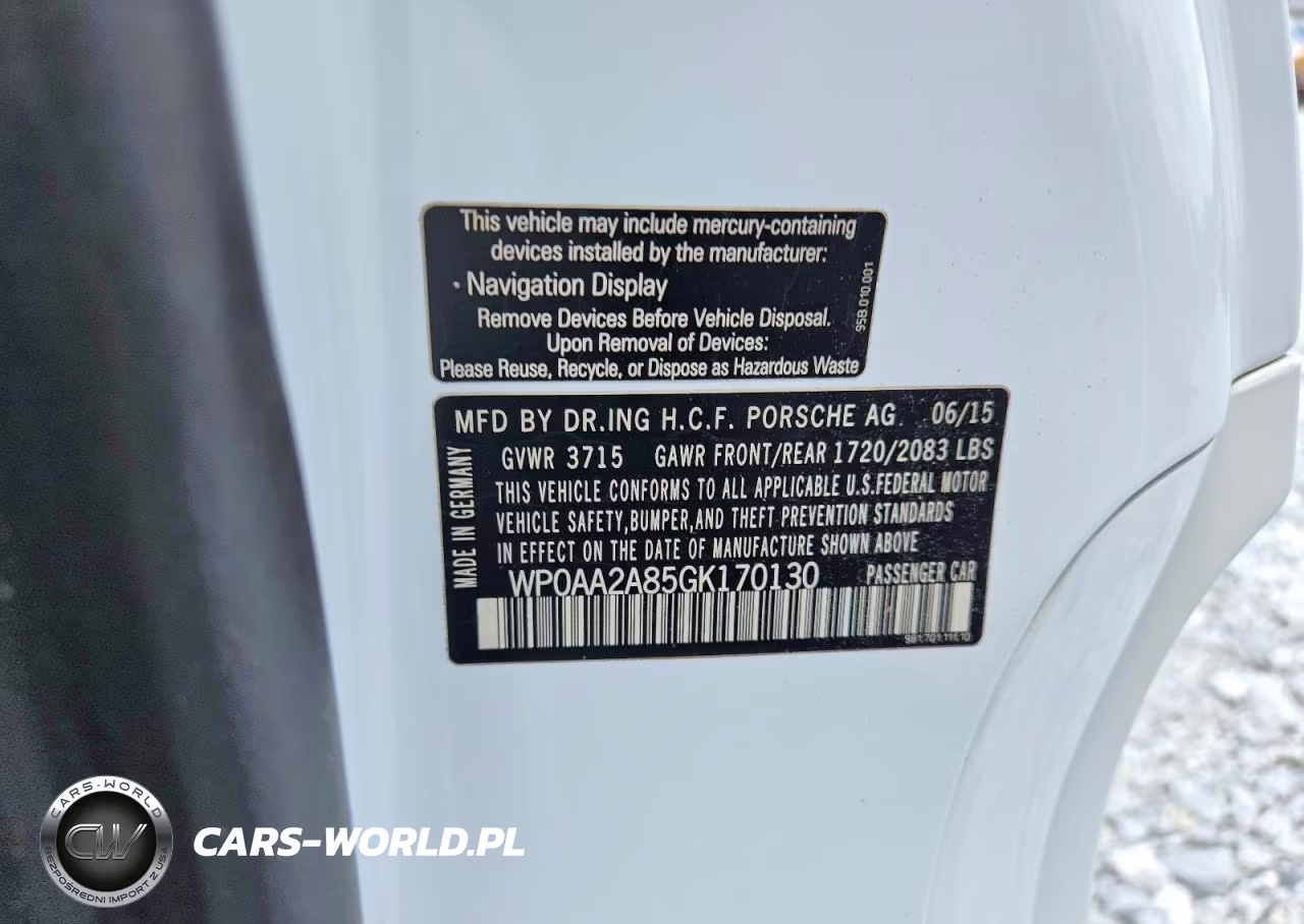 2016 Porsche Cayman VIN:WP0AA2A85GK170130 - 13