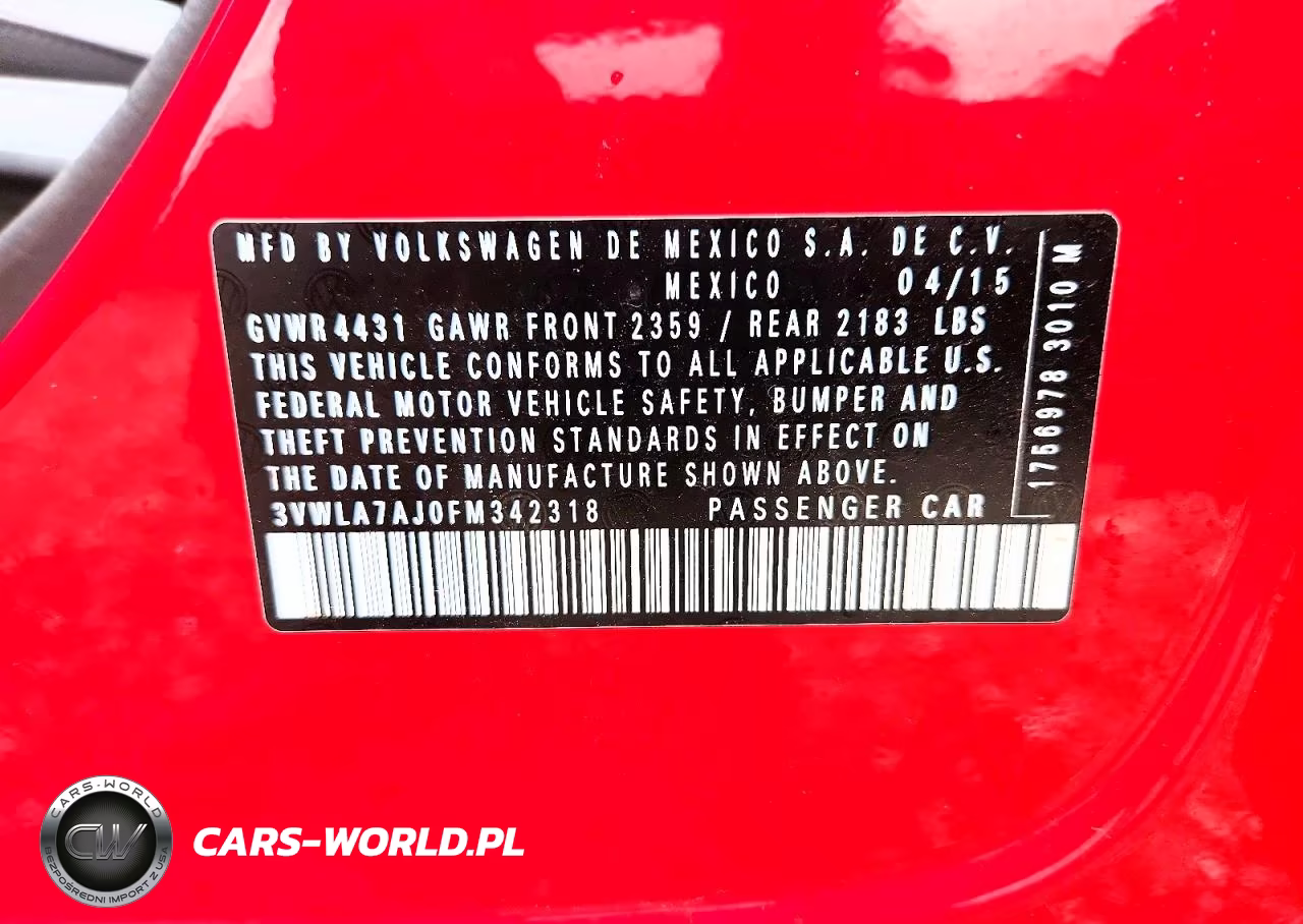 2015 Volkswagen Jetta Tdi VIN:3VWLA7AJ0FM342318 - 12