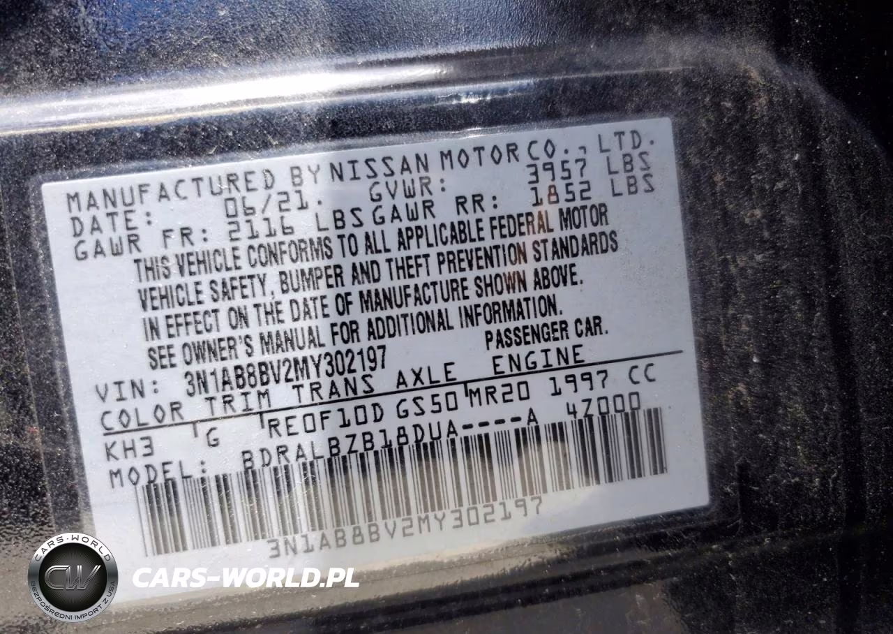 2021 Nissan Sentra S VIN:3N1AB8BV2MY302197 - 12