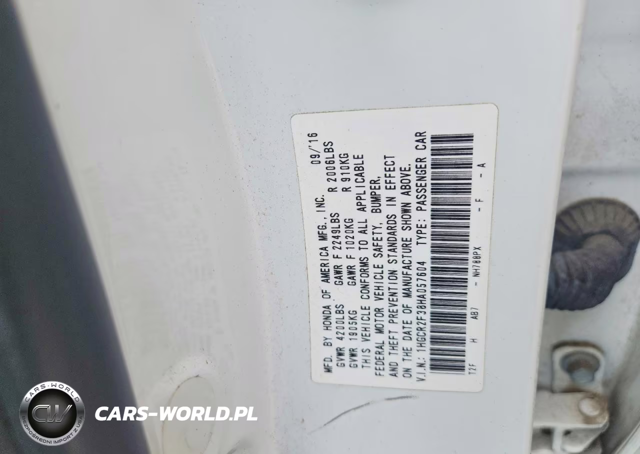 2017 Honda Accord Lx VIN:1HGCR2F38HA057604 - 12