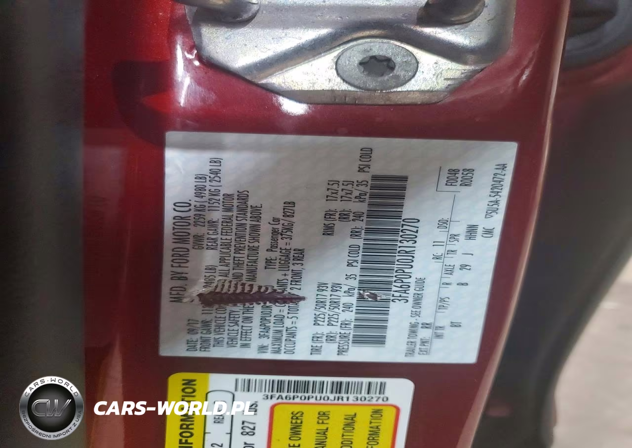 2018 Ford Fusion Se Phev VIN:3FA6P0PU0JR130270 - 12