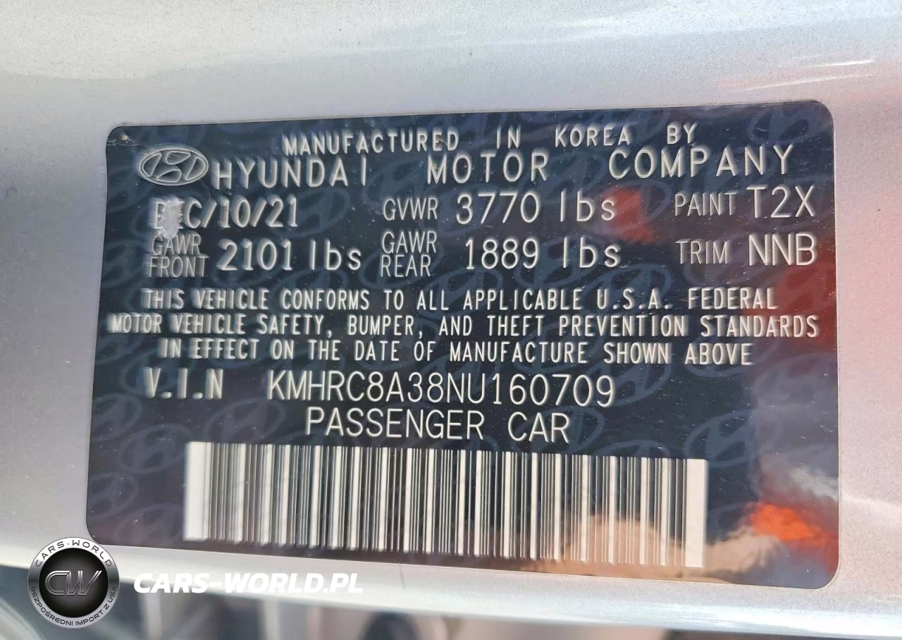 2022 Hyundai Venue VIN:KMHRC8A38NU160709 - 13