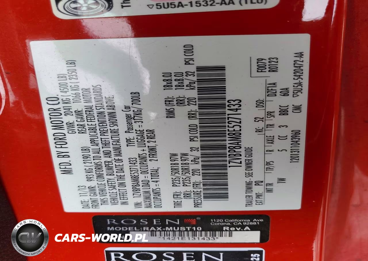 2014 Ford Mustang VIN:1ZVBP8AM8E5271433 - 12