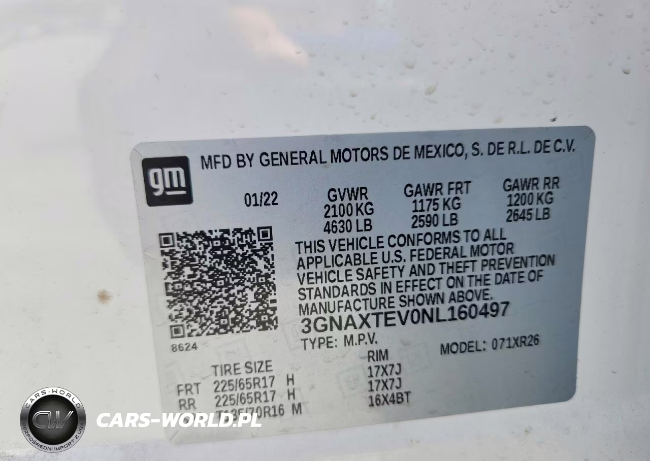 2022 Chevrolet Equinox Lt VIN:3GNAXTEV0NL160497 - 13