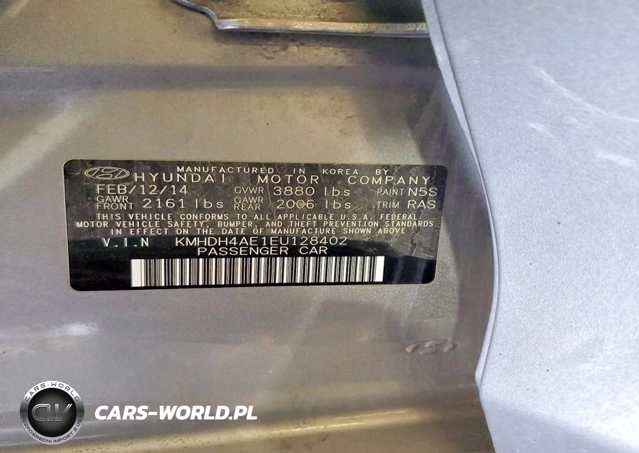 2014 Hyundai Elantra Se VIN:KMHDH4AE1EU128402 - 13