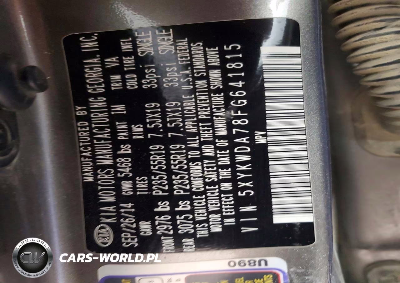 2015 Kia Carnival Hybrid VIN:5XYKWDA78FG641815 - 13