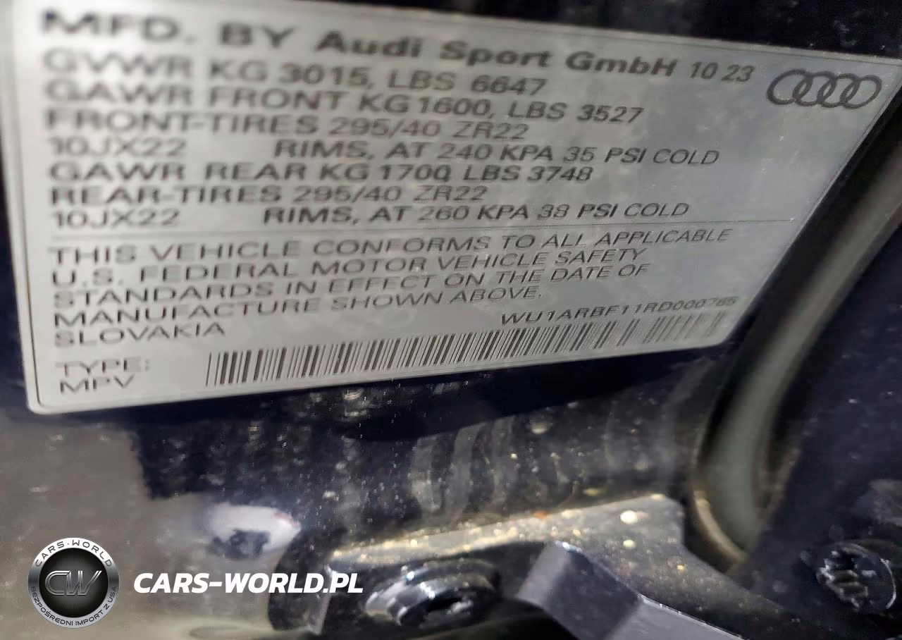 2024 Audi Rs Q8 VIN:WU1ARBF11RD000765 - 14