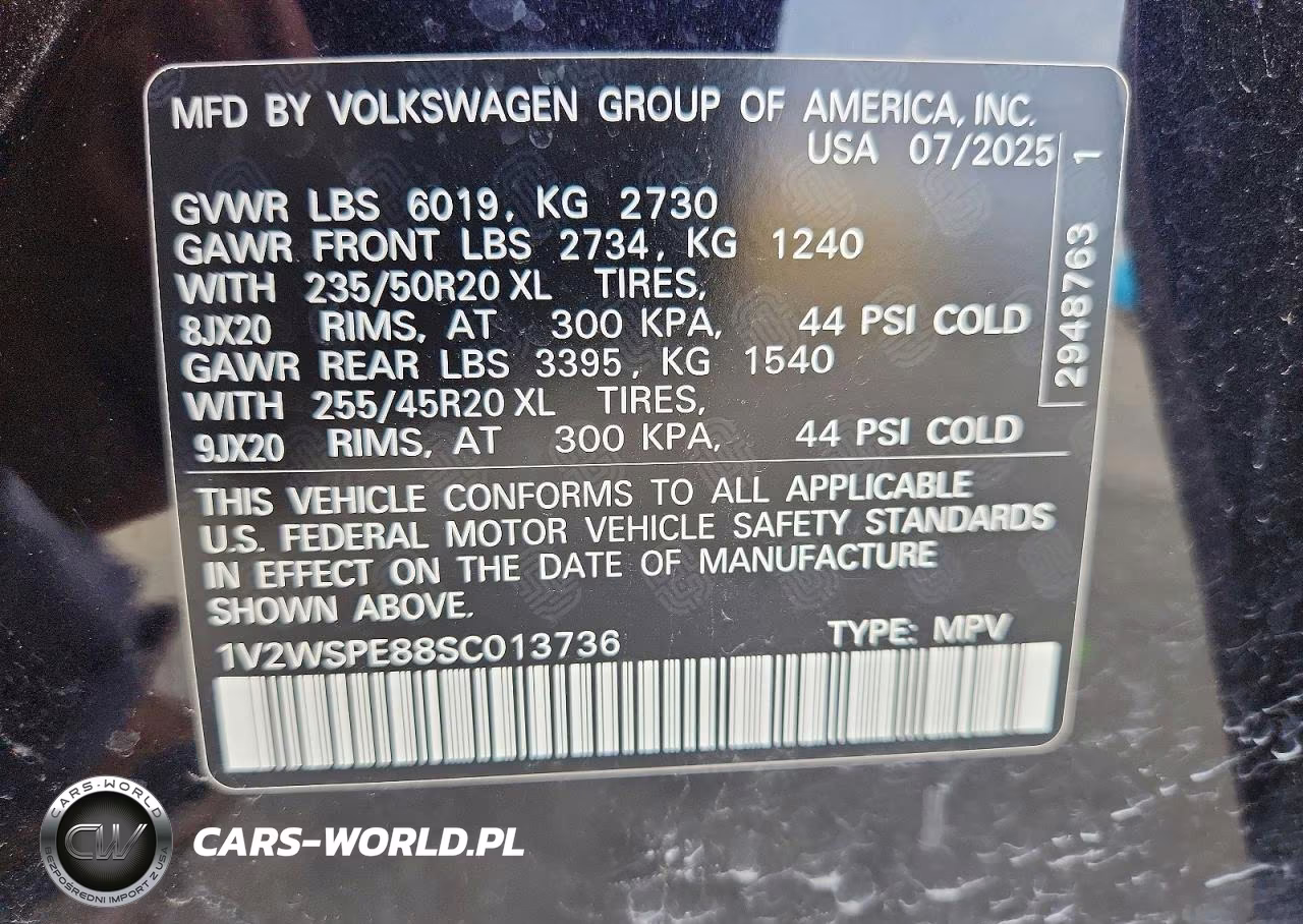 2025 Volkswagen Id.4 Pro S VIN:1V2WSPE88SC013736 - 12