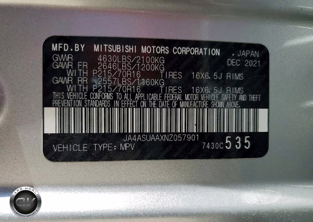 2022 Mitsubishi Eclipse Cross Es VIN:JA4ASUAAXNZ057901 - 13