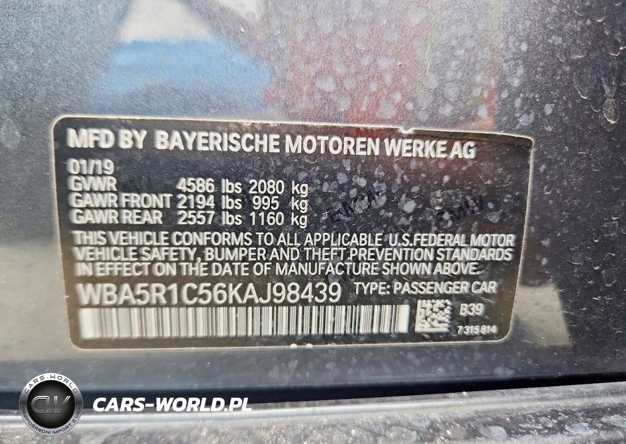 2019 BMW 330I VIN:WBA5R1C56KAJ98439 - 12