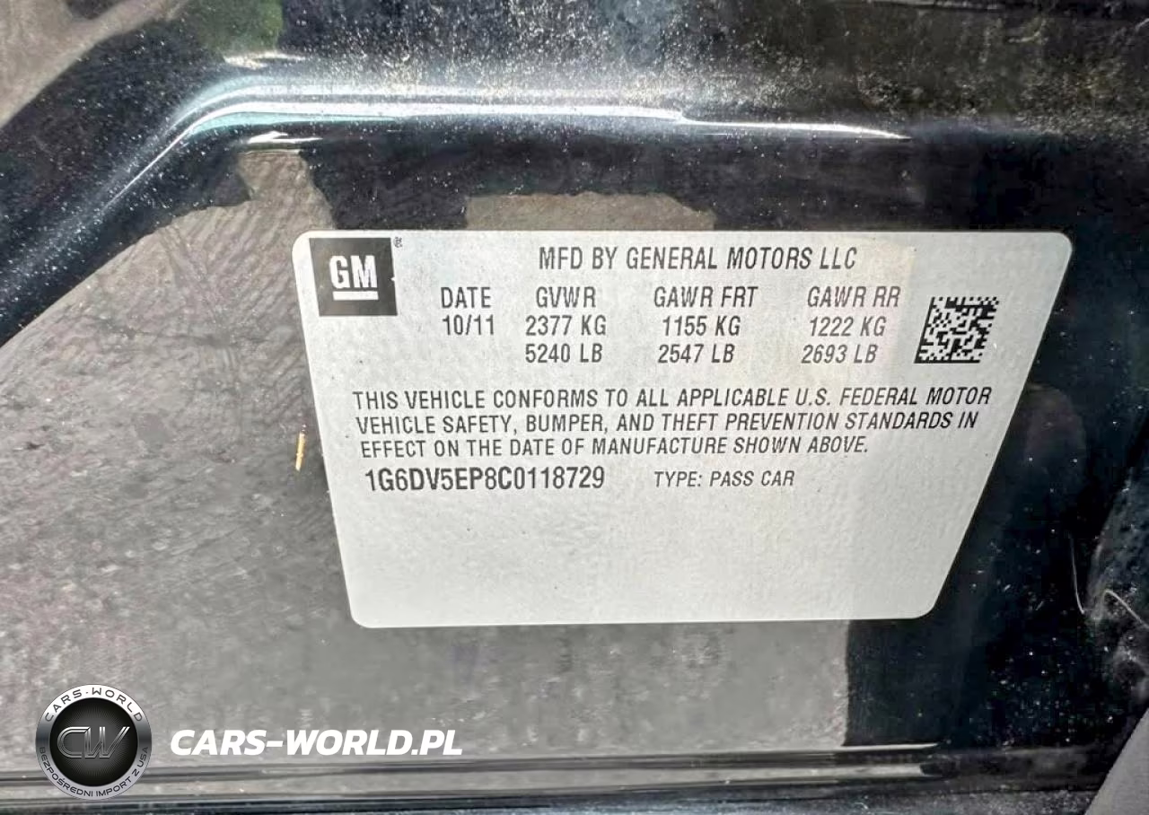 2012 Cadillac Cts-V VIN:1G6DV5EP8C0118729 - 10