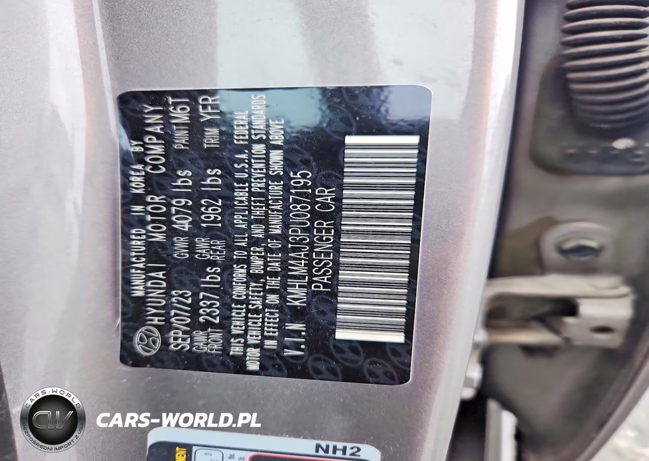 2023 Hyundai Elantra Blue VIN:KMHLM4AJ3PU087195 - 12