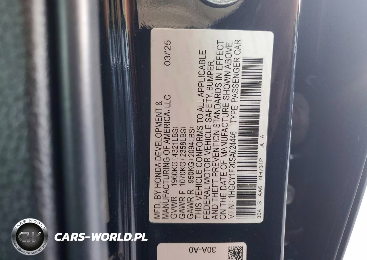 2025 Honda Accord Lx VIN:1HGCY1F20SA024446 - 12