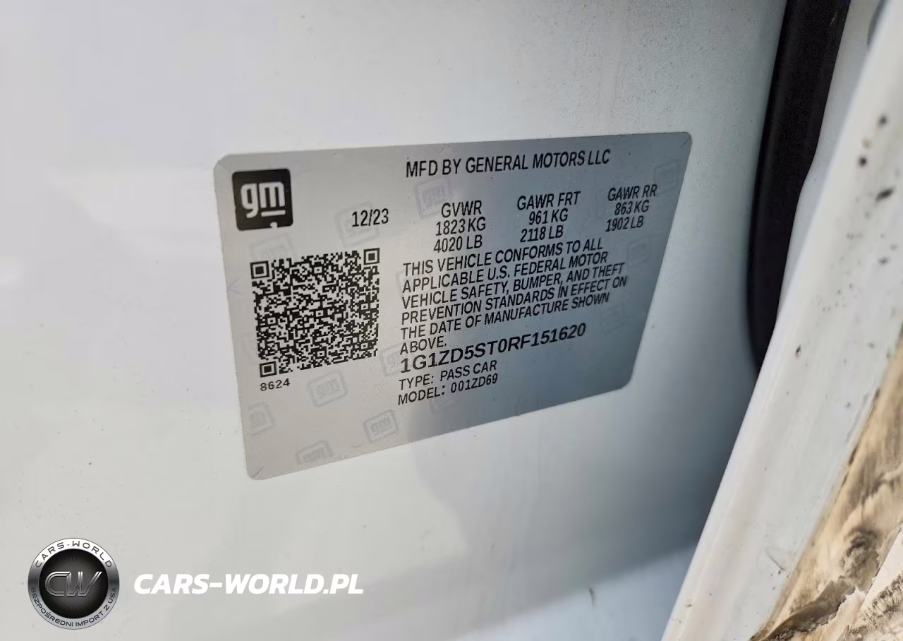 2024 Chevrolet Malibu Lt VIN:1G1ZD5ST0RF151620 - 12