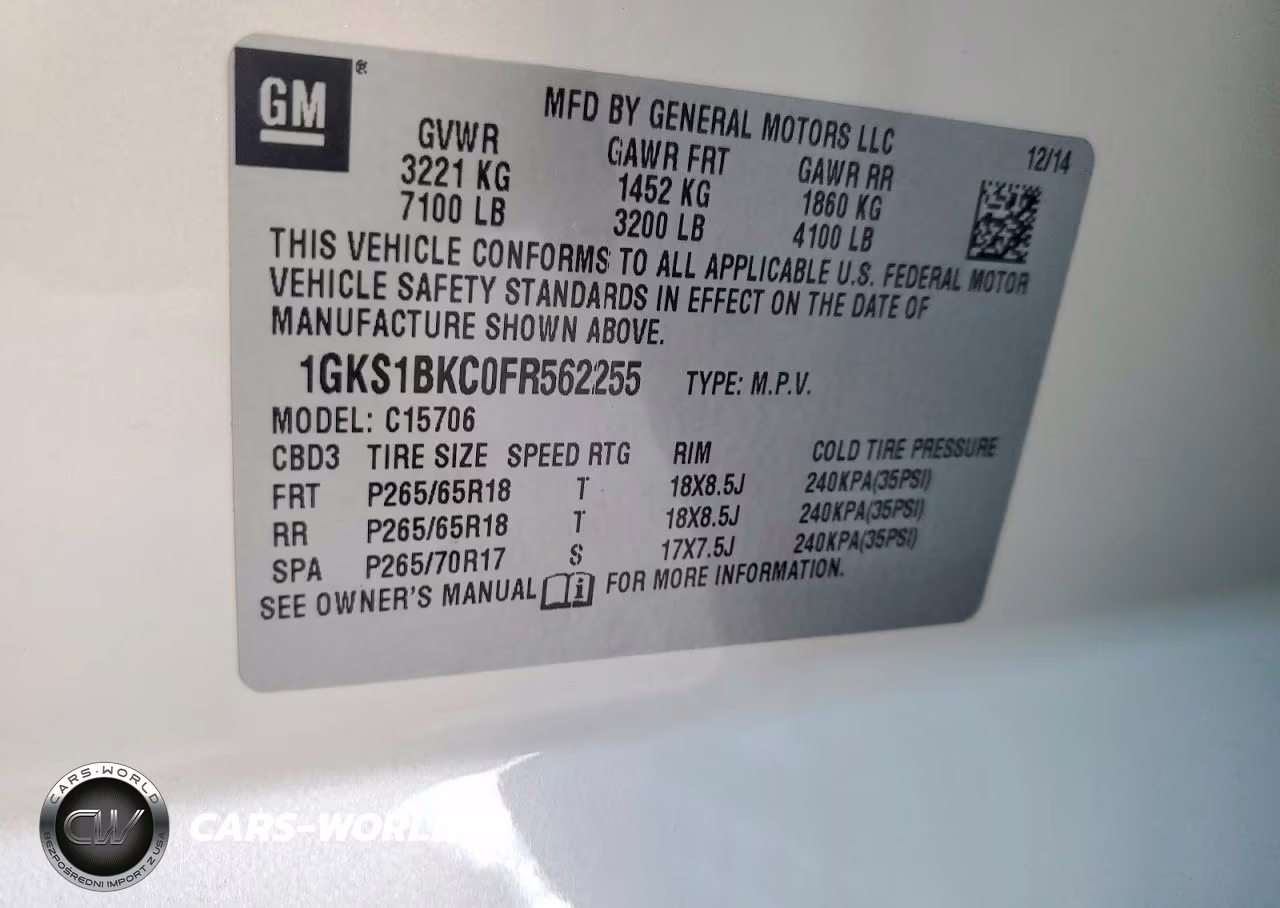 2015 GMC Yukon Slt VIN:1GKS1BKC0FR562255 - 13