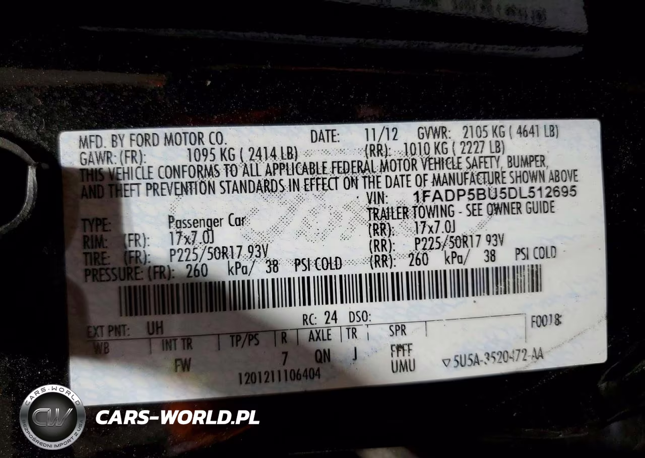 2013 Ford C-Max Sel VIN:1FADP5BU5DL512695 - 12