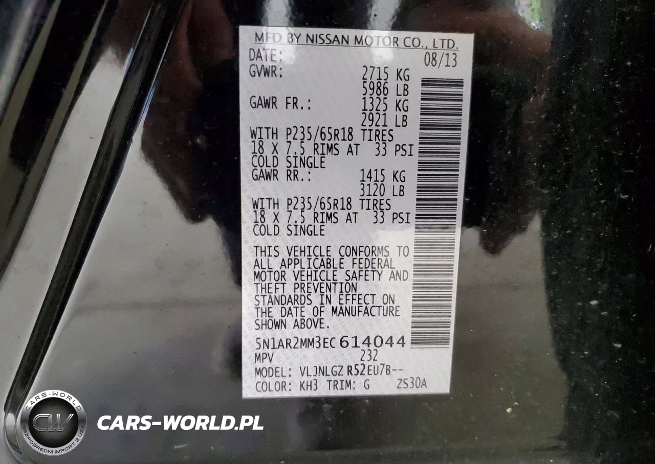 2014 Nissan Pathfinder S VIN:5N1AR2MM3EC614044 - 14