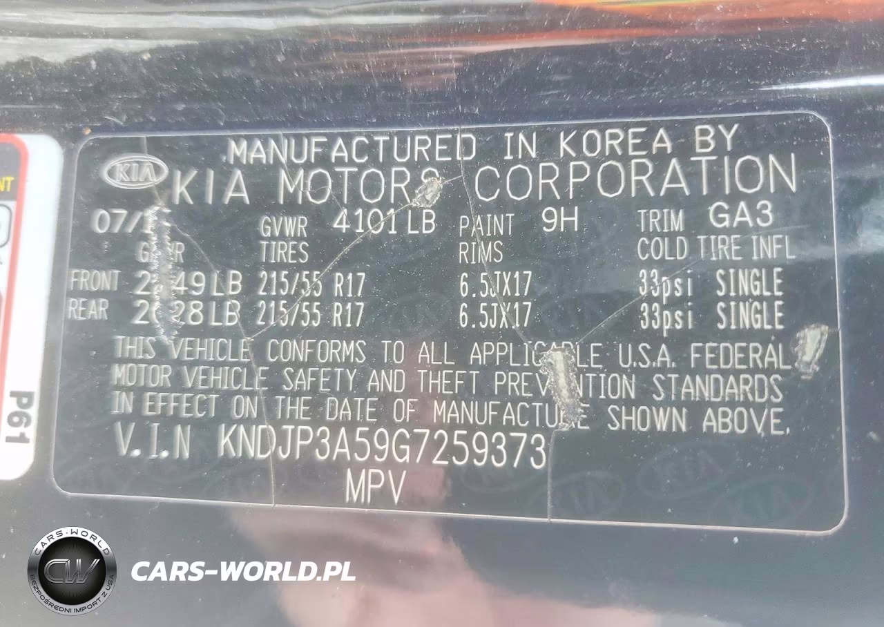 2016 Kia Soul + VIN:KNDJP3A59G7259373 - 13