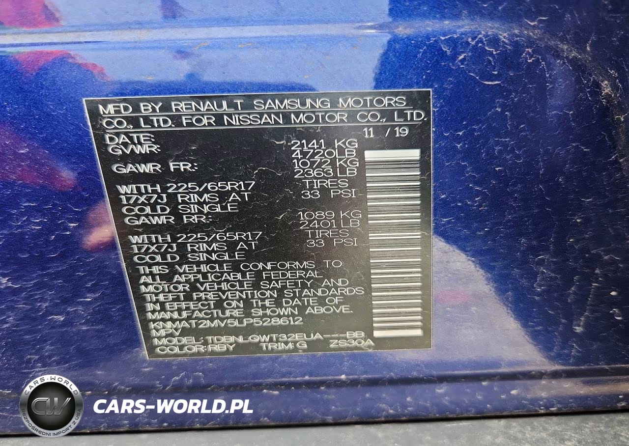2020 Nissan Rogue Sv VIN:KNMAT2MV5LP528612 - 13