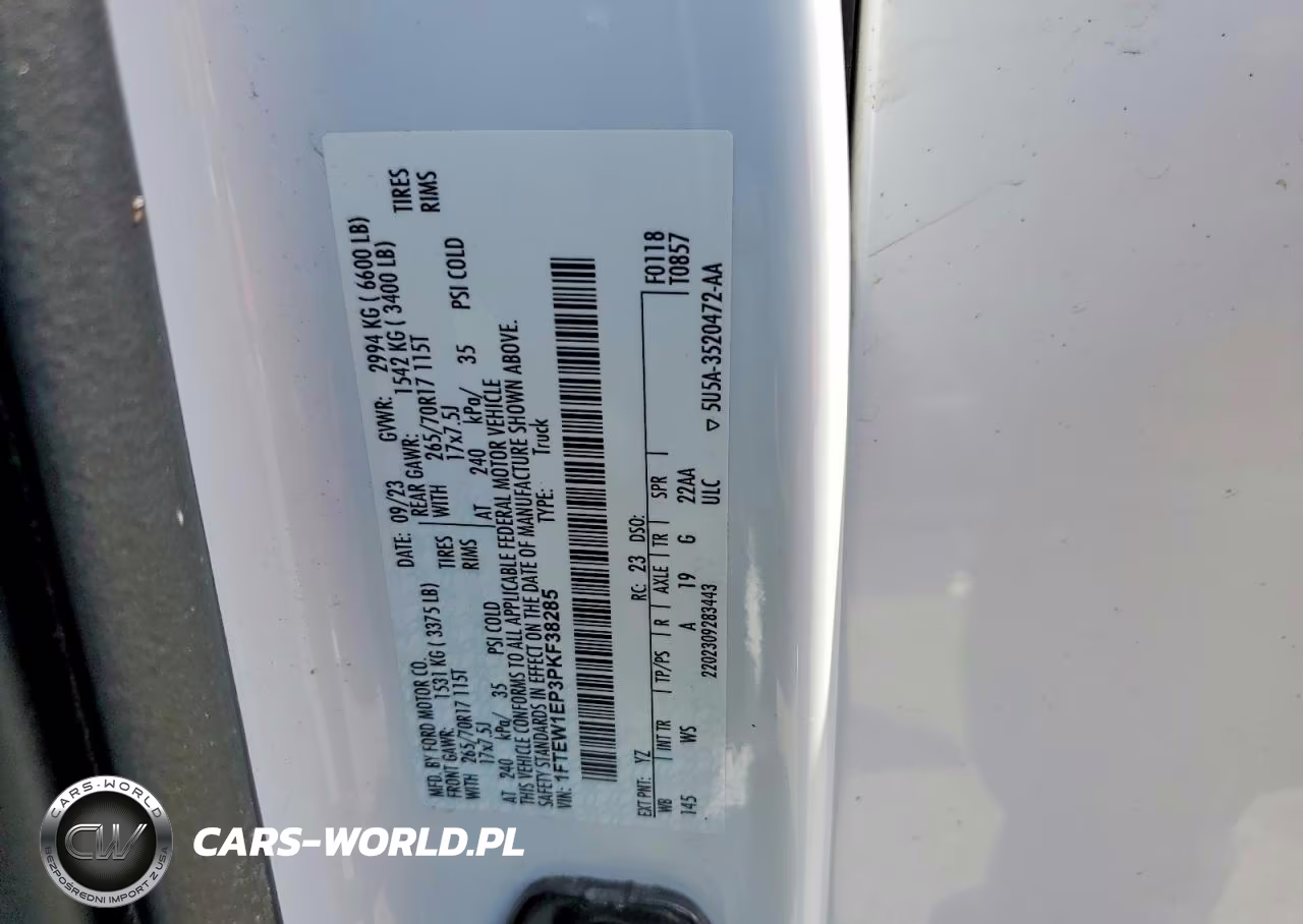 2023 Ford F150 Supercrew VIN:1FTEW1EP3PKF38285 - 12
