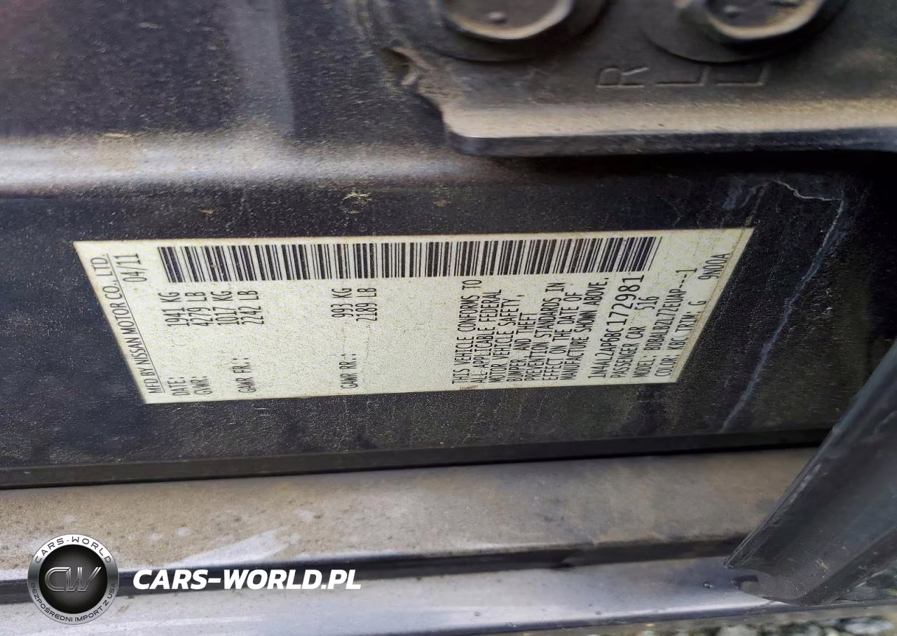 2011 Nissan Altima 2.5 VIN:1N4AL2AP6BC172981 - 12