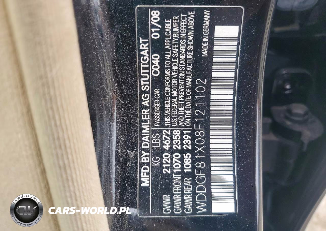 2008 Mercedes-Benz C 300 4Matic VIN:WDDGF81X08F121102 - 12