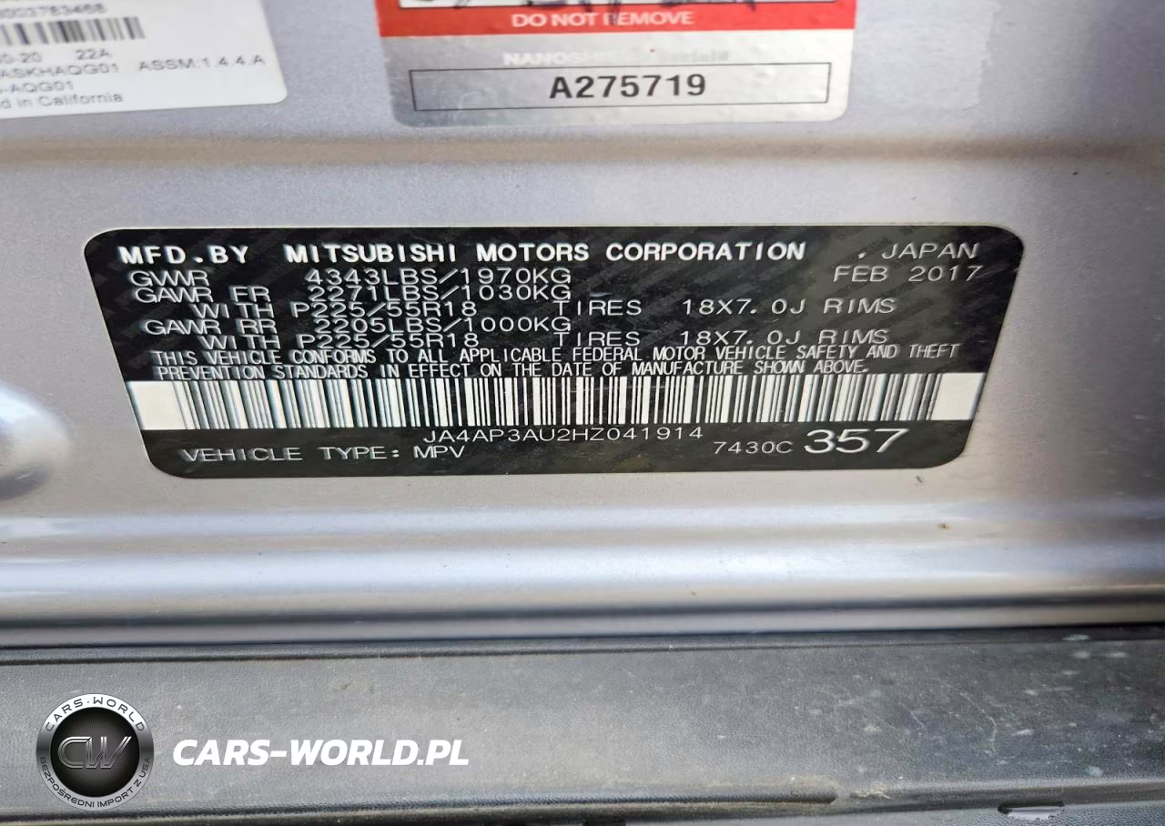 2017 Mitsubishi Outlander Sport Es VIN:JA4AP3AU2HZ041914 - 13