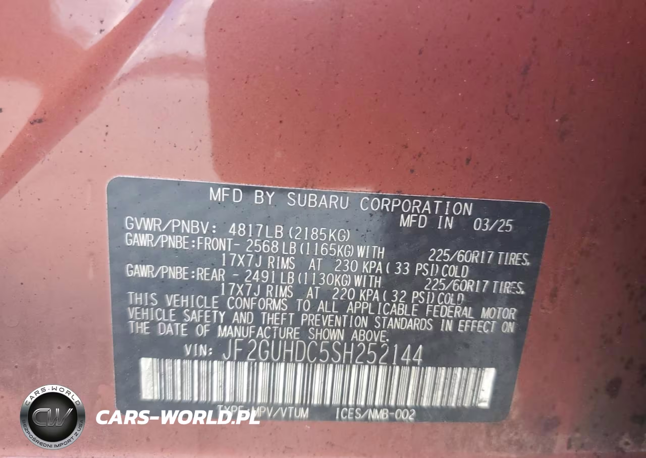 2025 Subaru Crosstrek Premium VIN:JF2GUHDC5SH252144 - 13
