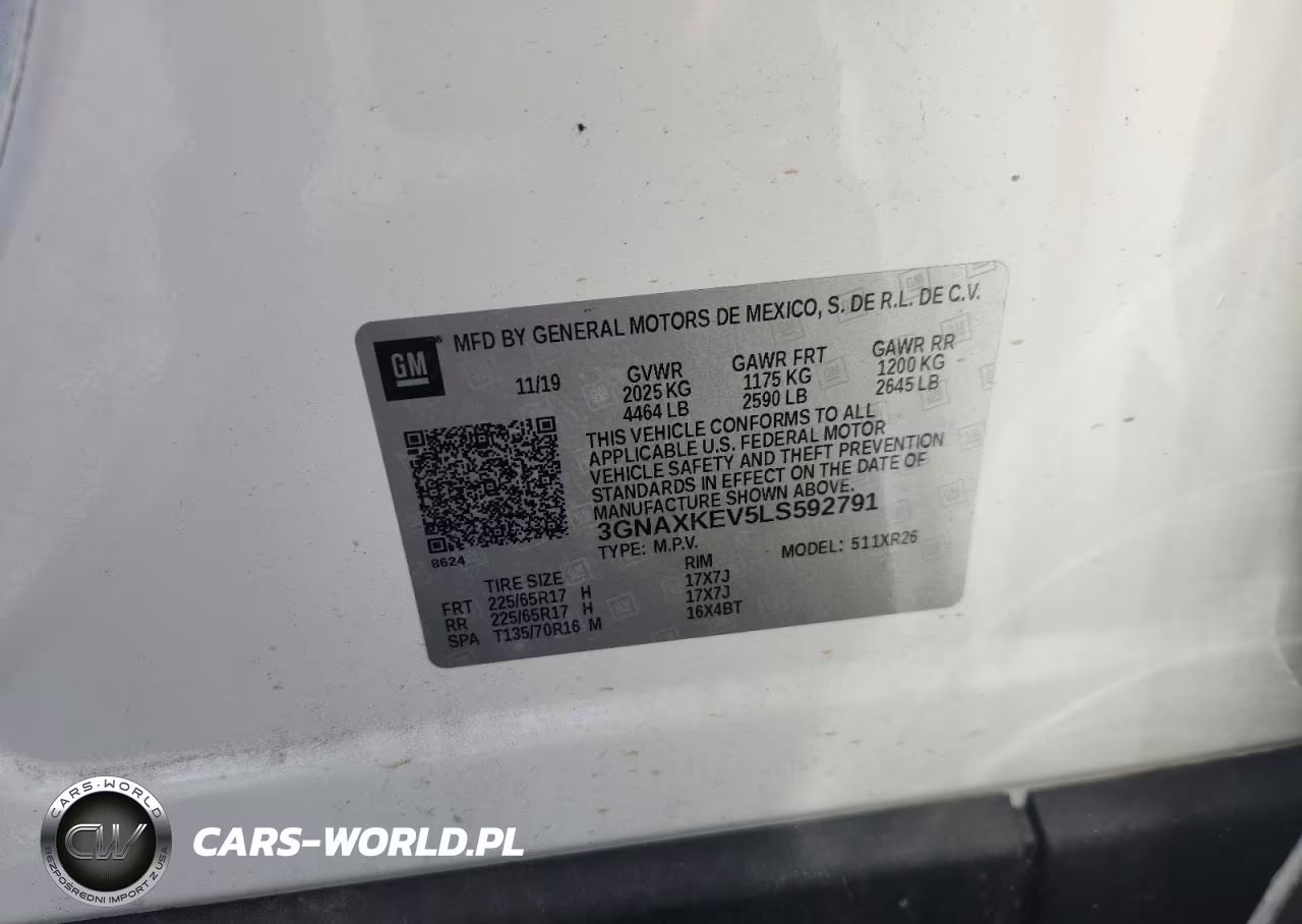 2020 Chevrolet Equinox Lt VIN:3GNAXKEV5LS592791 - 14