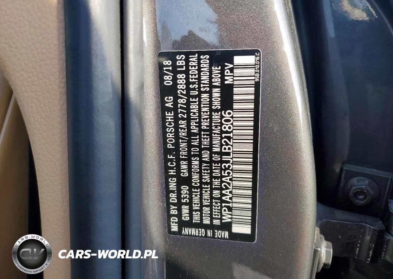 2018 Porsche Macan VIN:WP1AA2A53JLB21806 - 12