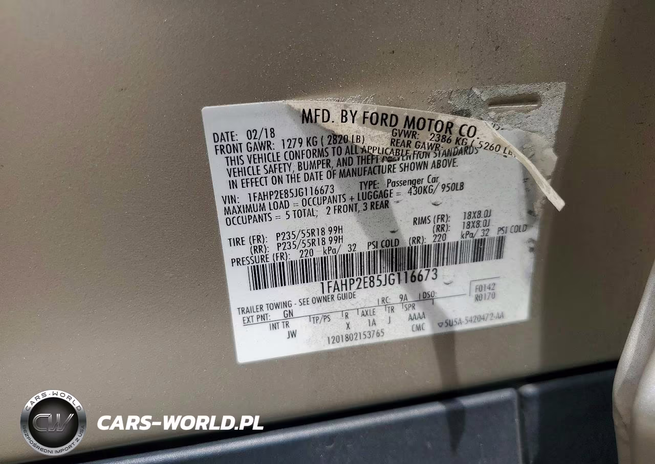 2018 Ford Taurus Sel VIN:1FAHP2E85JG116673 - 12