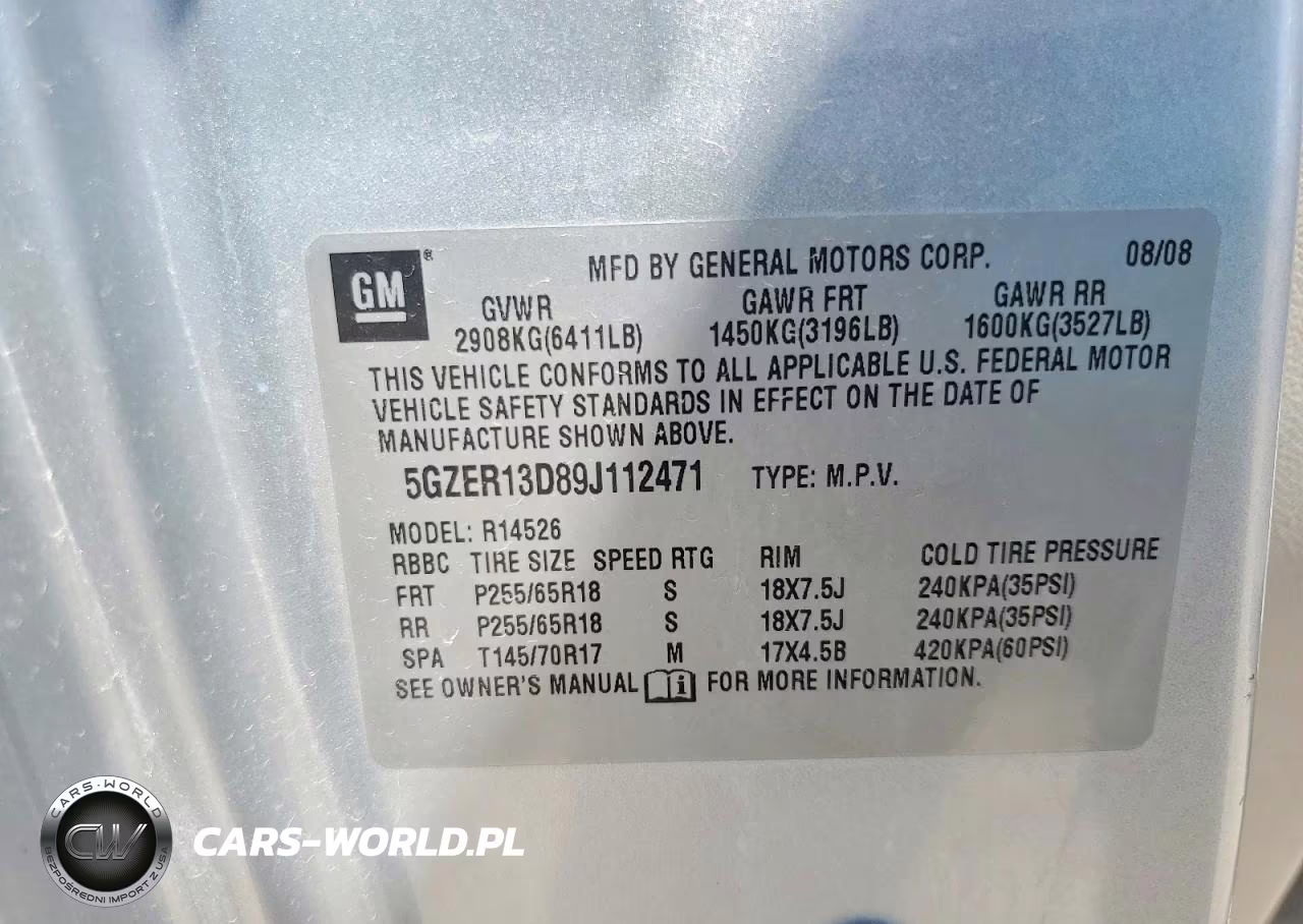 2009 Saturn Outlook Xe VIN:5GZER13D89J112471 - 13