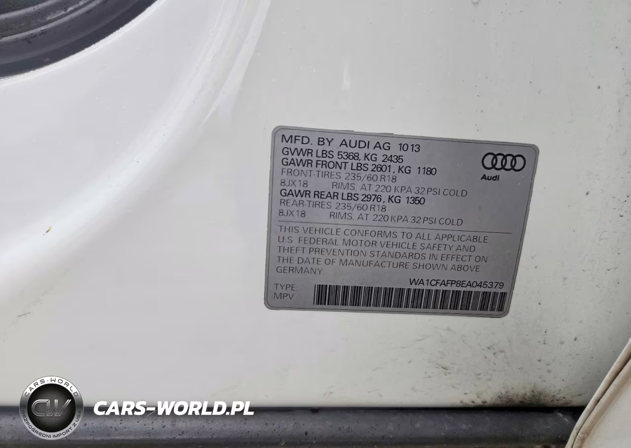 2014 Audi Q5 Premium VIN:WA1CFAFP8EA045379 - 13