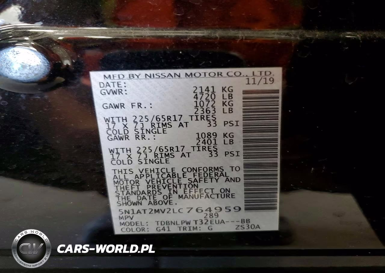 2020 Niss Rogue S VIN:5N1AT2MV2LC764959 - 13