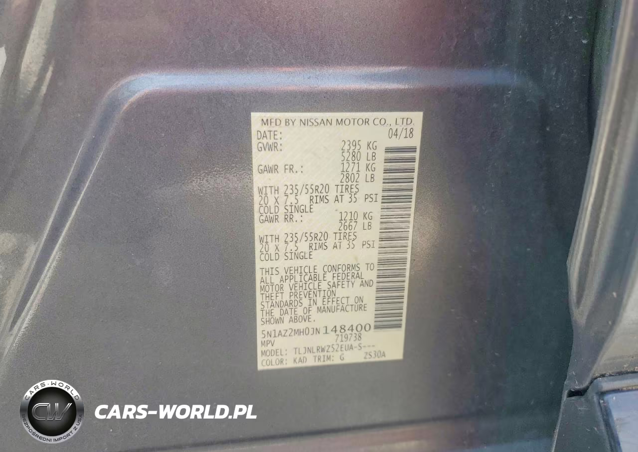 2018 Nissan Murano Sl VIN:5N1AZ2MH0JN148400 - 13