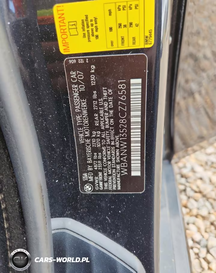 2008 BMW 535 I VIN:WBANW13528CZ76581 - 13