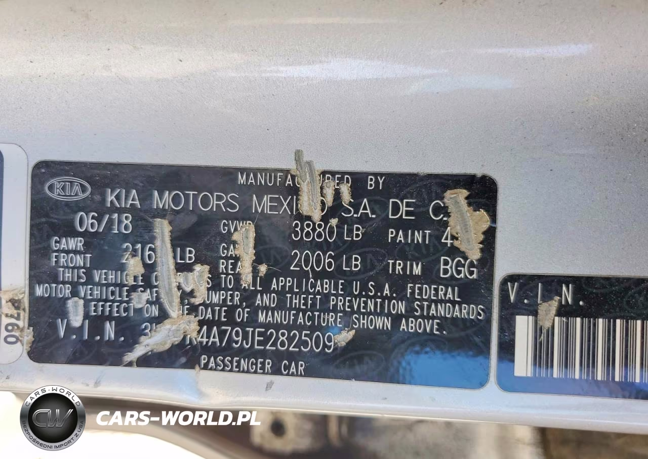 2018 Kia Forte Lx VIN:3KPFK4A79JE282509 - 12